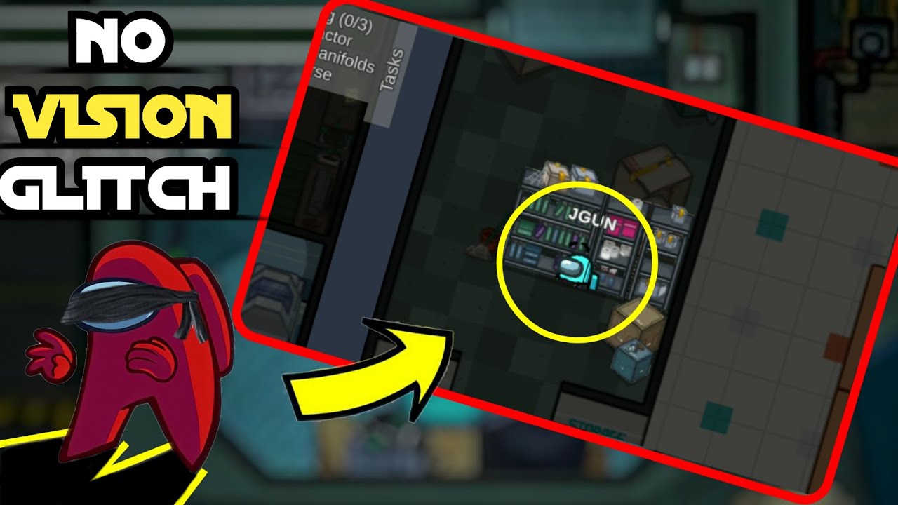 *NO VISION GLITCH* in among us - among us new update new glitch