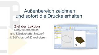 Tutorial von Edificius - Außenbereich zeichnen und sofort die Drucke erhalten - ACCA software