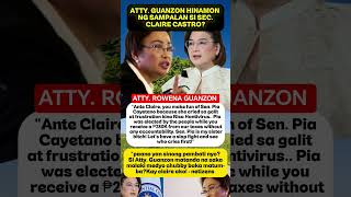 atty. guanzon hinamon ng sa plan si Atty claire castro #shorts