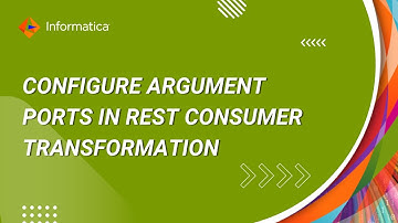 How to Configure Argument Ports in REST Consumer Transformation