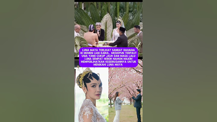 ijab Kabul pernikahan Luna Maya dan Maxim Bouttier