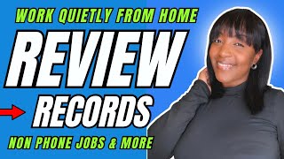 Simply Review Records - Non Phone More Work From Home Jobs 2026