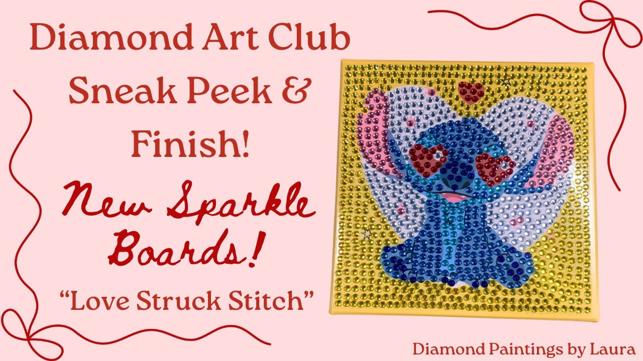 Diamond Art Club Sneak Peek AND Finish! || New Sparkle Boards
