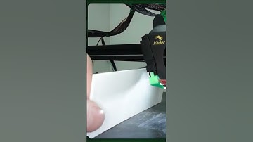 removing a thin printed part from glue sticked glass bed - easy! #3dprinting