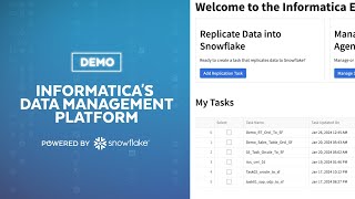 Demo Of Informatica's Data Management Platform