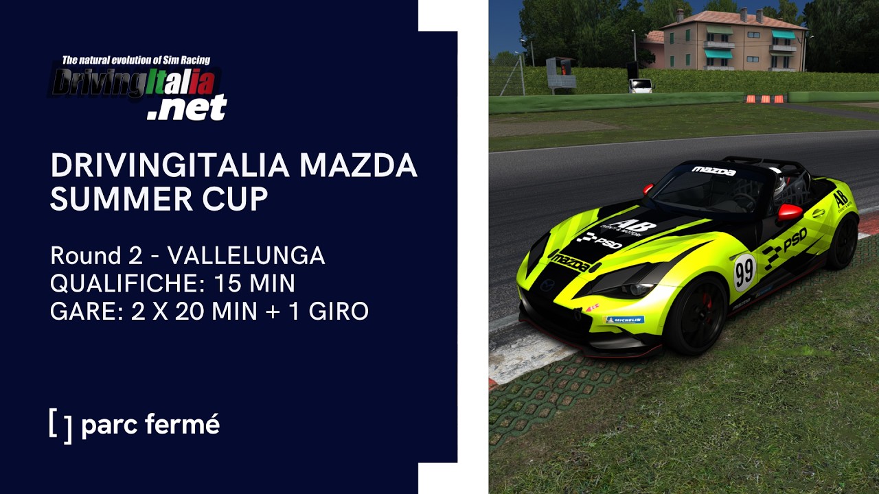DrivingItalia Mazda Summer Cup 2026 | Round 2: Vallelunga