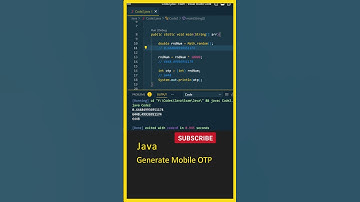 Java Tutorial For Beginners, Java Interview Questions, ( Generate OTP ) Java Course, Java in Telugu