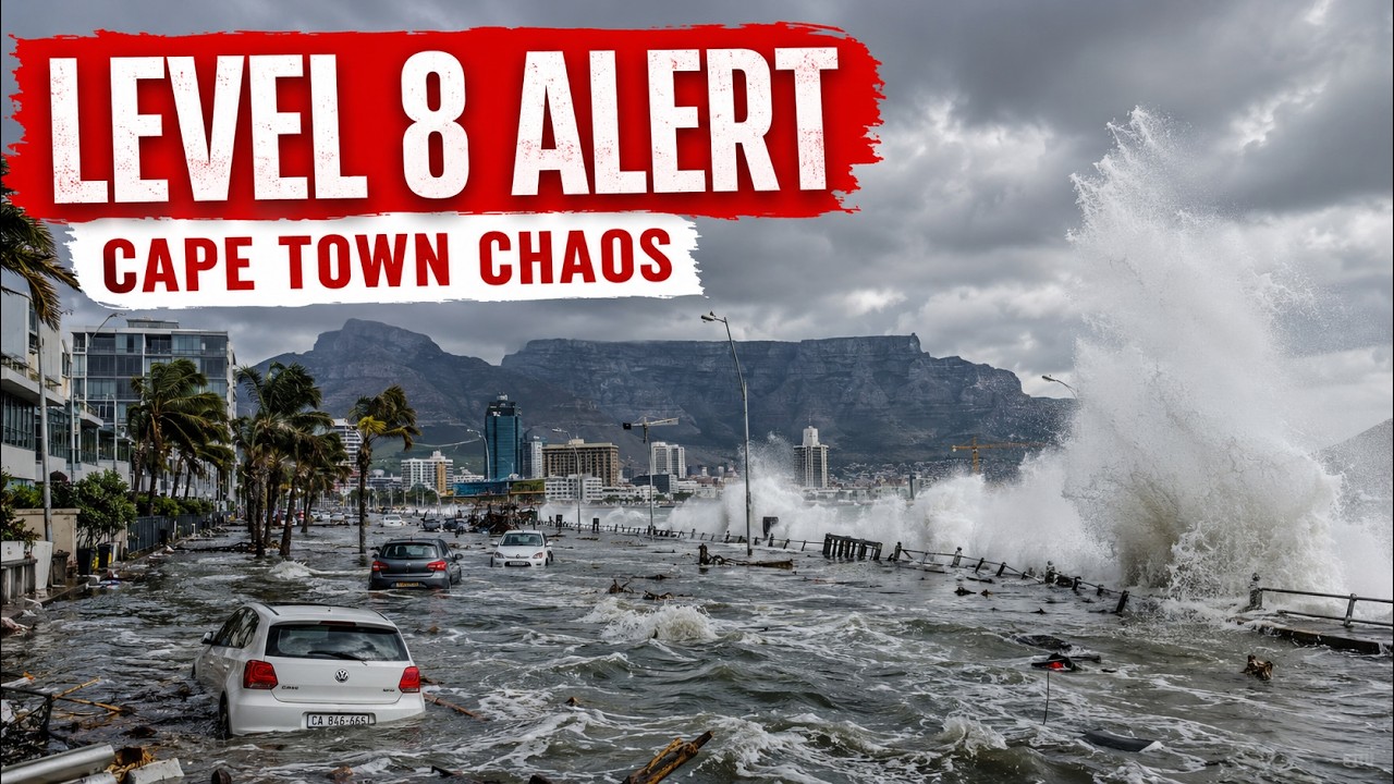 Breaking News: Cape Town South Africa chaos, Level 8 Storm Warning ...