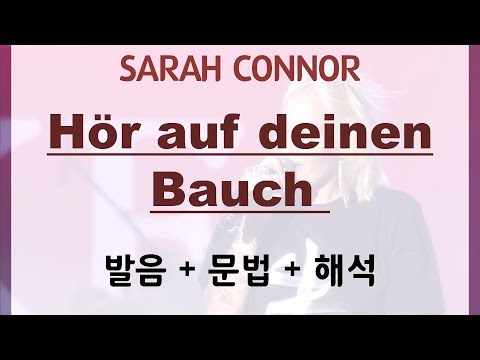 [독일노래 문법설명] Hör auf deinen Bauch _1