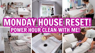 ⏰MONDAY POWER HOUR HOUSE RESET  SPEED CLEAN THE HOUSE WITH ME! | Amy Darley