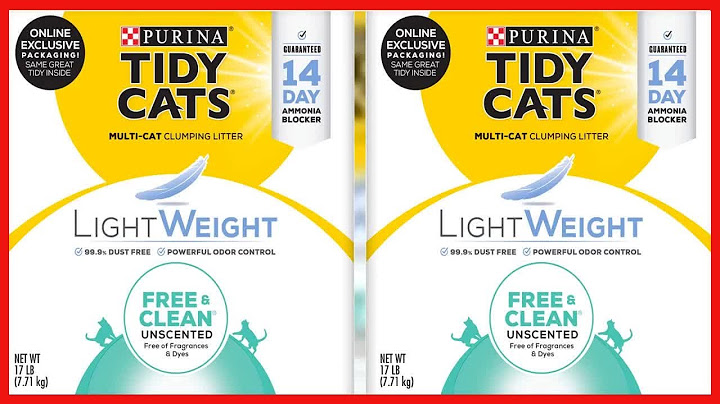 Tidy cats free & clean unscented lightweight cat litter