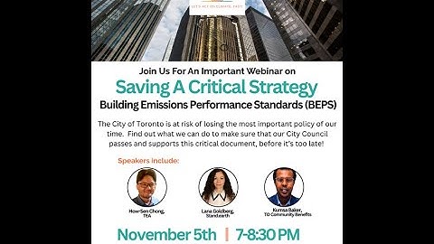 Saving A Critical Strategy: The Buildings Emissions Performance Standards.