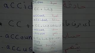 الجزء الثالث من الحروف المركبة. نطق cea, ci, ce, cy, cci, cce, ccy