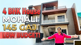145 गज में ये खूबसूरत 4 BHK House | 4 BHK House In Mohali Chandigarh | Low Budget Houe In Kharar