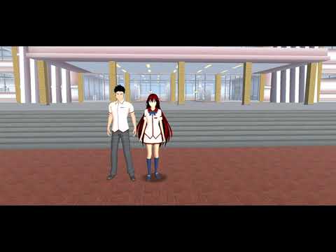 Sakura school simulator photos with mp3 song memories Rina and Taiga