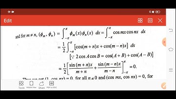 Orthogonal Functions and Fourier series-Calicut University B.Sc Fourth Sem Complementary Mathematics