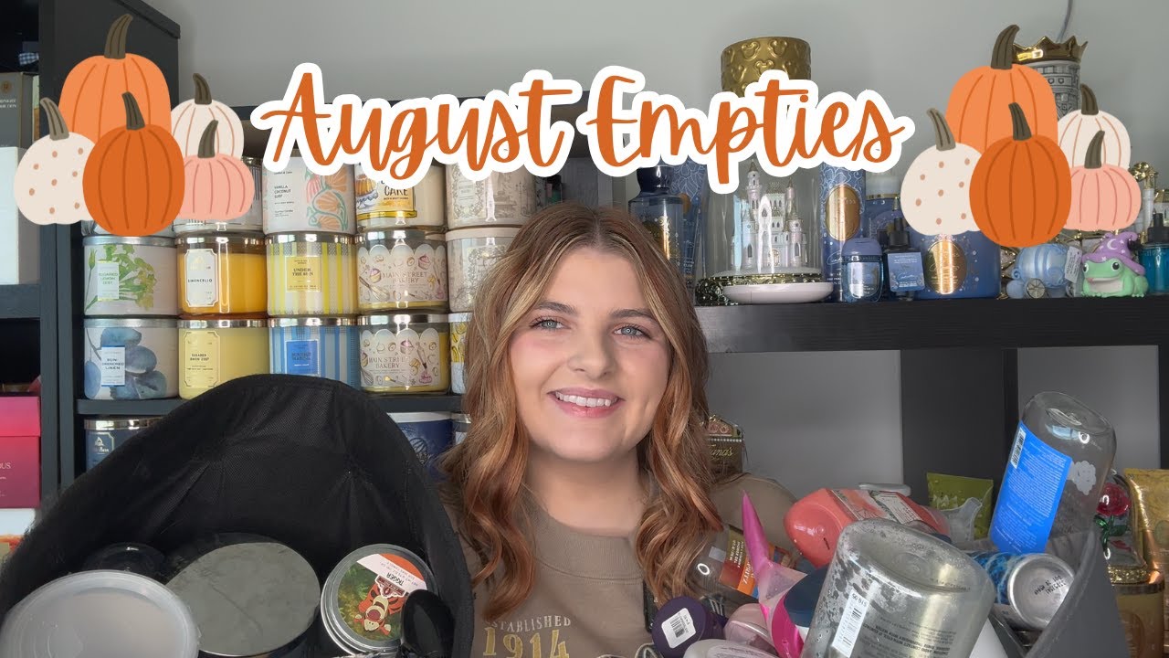 August Bath and Body Works and Hygiene Empties! SO MANY EMPTIES!!