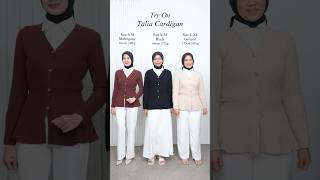 Ragam pilihan size Talia Knit Cardigan. Kalian size yang mana?😍🌹 Launching on 4 May 2026 20.00 WIB