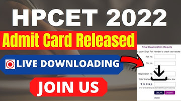 HPCET 2022 Admit Card (Released) - How To Download HPCET Admit Card 2022