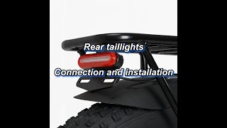 TT-EBIKE Connection and installation of rear taillights