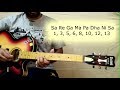 गिटार पर सा रे गा मा पा एवम् संगीत के बुनियादी सुर | How To Play Sa Re Ga Ma Pa On Guitar - L4