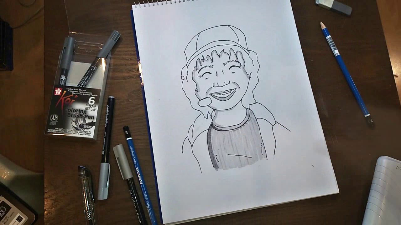 How to draw Dustin from Stranger Things YouTube