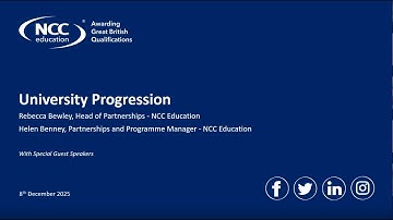 University Progression Webinar (8 December 2025)