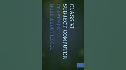 class-6 computer chapter-8 autosum, autofill, undo and redo and function in Excel