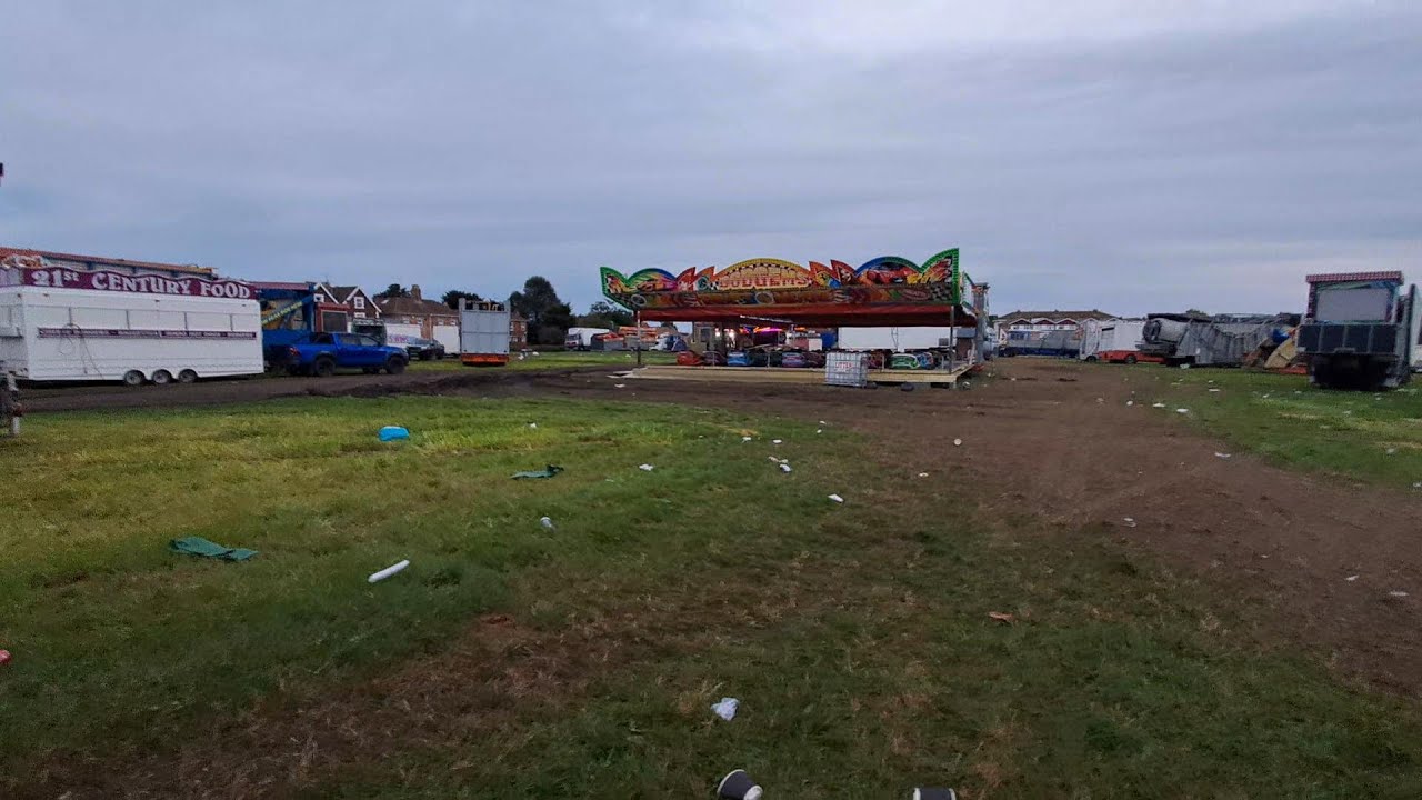 The big clean-up at Bridgewater fair after pull-down Sunday morning ...