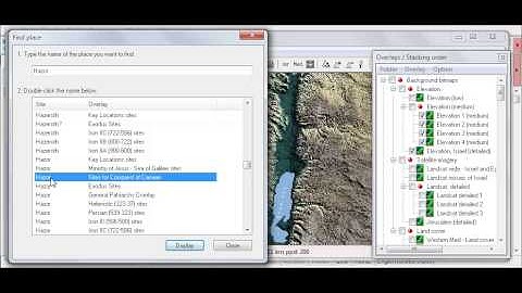 How to Lookup a Biblical City in the BibleWorks Maps with the Mouse