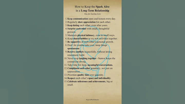 How to Keep the Spark Alive in a Long-Term Relationship | Tips for Lasting Love