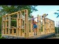 ALL the WALLS are UP on the TINY House UNDER $5000