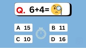 One Digit Addition Quiz For Kids | Maths Quiz | Mental Maths
