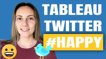 Use Tableau to Analyze Twitter Data - #HAPPY
