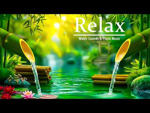 Relaxing Piano Sleep Music 🌿 Water Sounds for Anxiety & Depression | Fall Asleep Fast