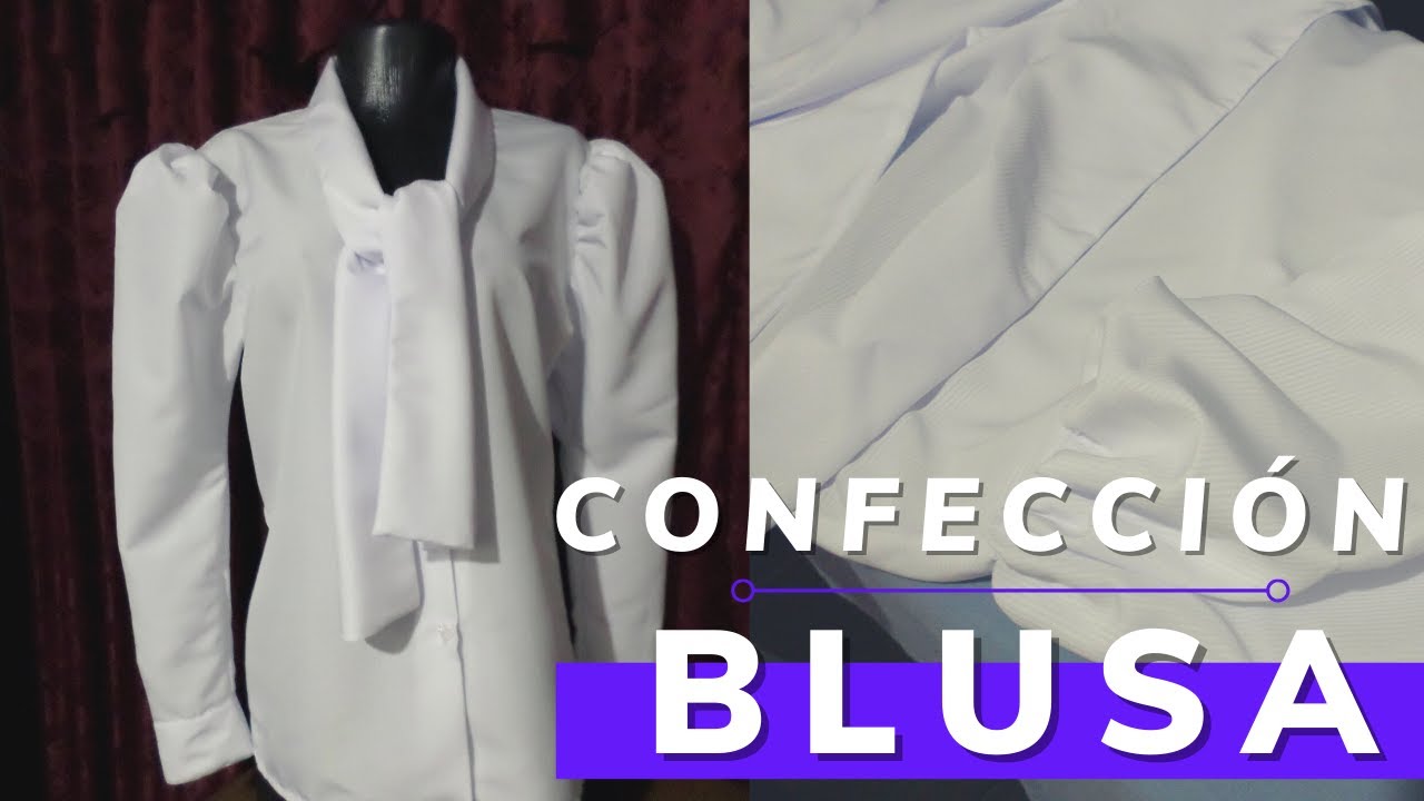 Blusa Con Corbata Y Manga | Y Corte - YouTube