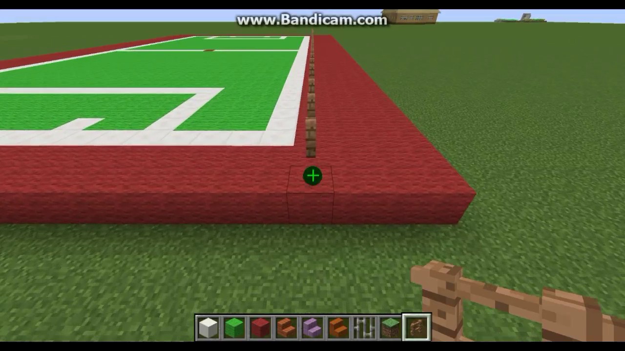 Карта футбольного поля в майнкрафт
