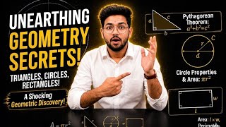 📚 Mensuration Tricks | Area of Triangle, Circle &amp; Rectangle (Hindi + English) class-10