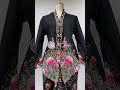 Barizah Kebaya in Black White - Royal Kebaya
