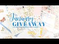 January Planner Society Giveaway: Planner Stickers, Washi, and More!