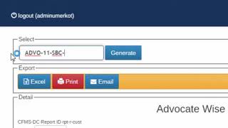 Details Advocate wise Causelist  - Sindh High Court Karachi's CFMS for District Court Guide