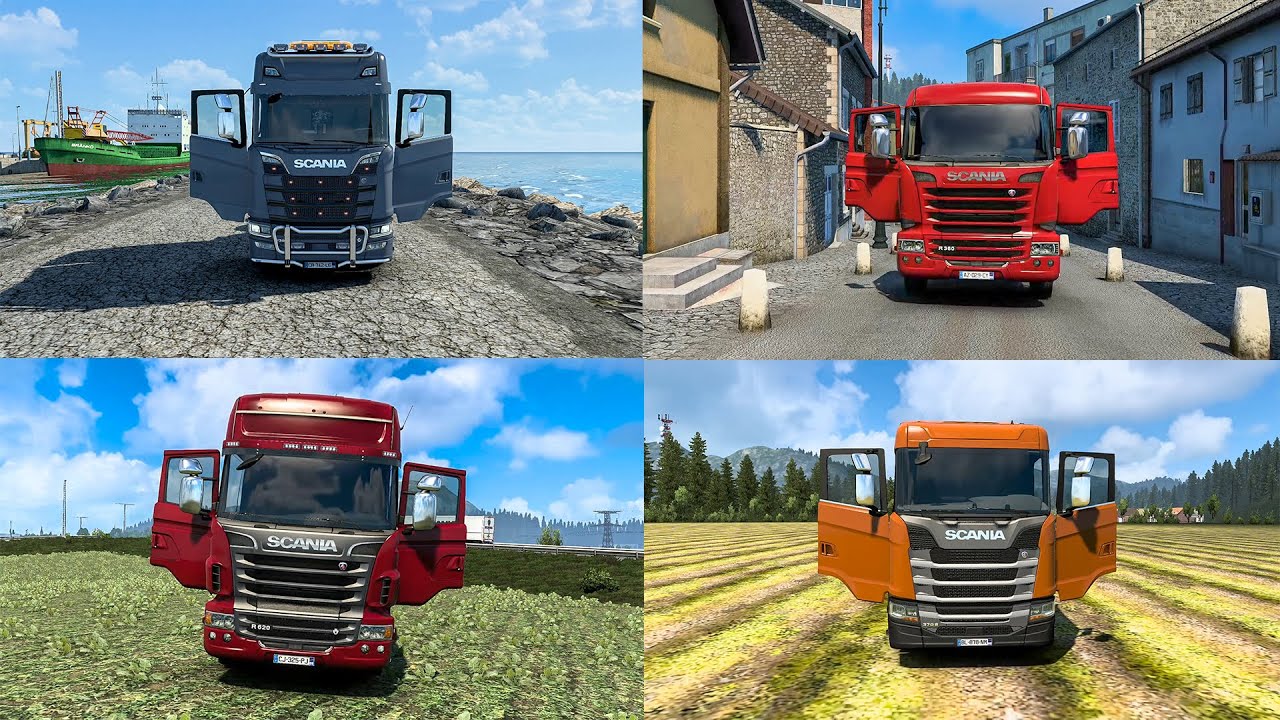 All Scania Trucks Door Animation Mod ETS2 1.40,1.41,1.42 YouTube