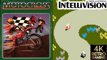 Motocross Intellivision 4k Gameplay