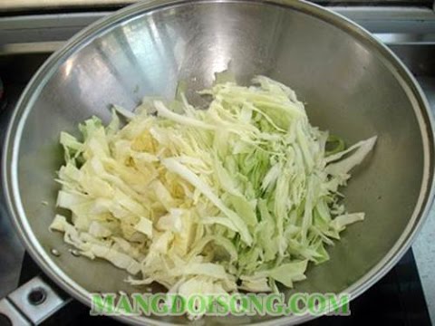 Video Cách Làm Miến Xào Bắp Cải - youtube
