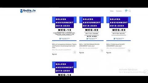 IGNOU MEG 1ST YEAR SOLVED ASSIGNMENT 2019-20