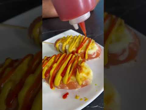 Лодочки из сосисок