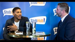 An Evening with Anthony Joshua at The O2's All Bar One