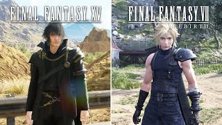 FF7 Rebirth VS. Final Fantasy 15  Combat & Physics Comparison