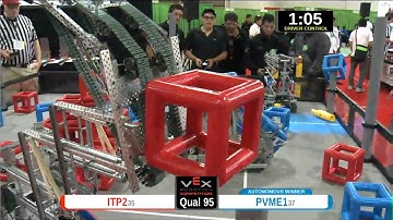2015 VEXU Q95 - ITP2 vs PVME1 - 45 to 45-Division Div-VEX U-VEX Worlds 2015