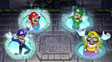 Mario Party 9 MiniGames - Mario vs Luigi vs Wario vs Waluigi (Master Difficulty)